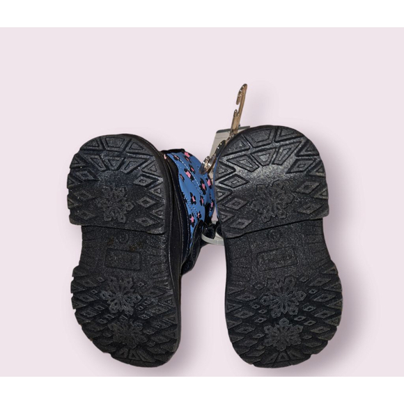 Carter's Deltha Winter Snow Boots Girls Size 8 Baby Toddler Blue Pink NEW - Picture 10 of 12